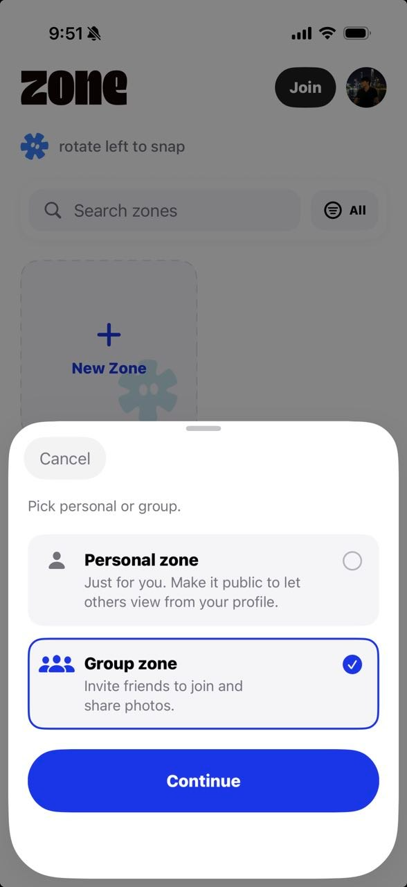 Create a zone